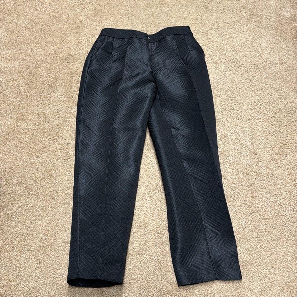 Zara women textured suit straight pants. Small. NWT!